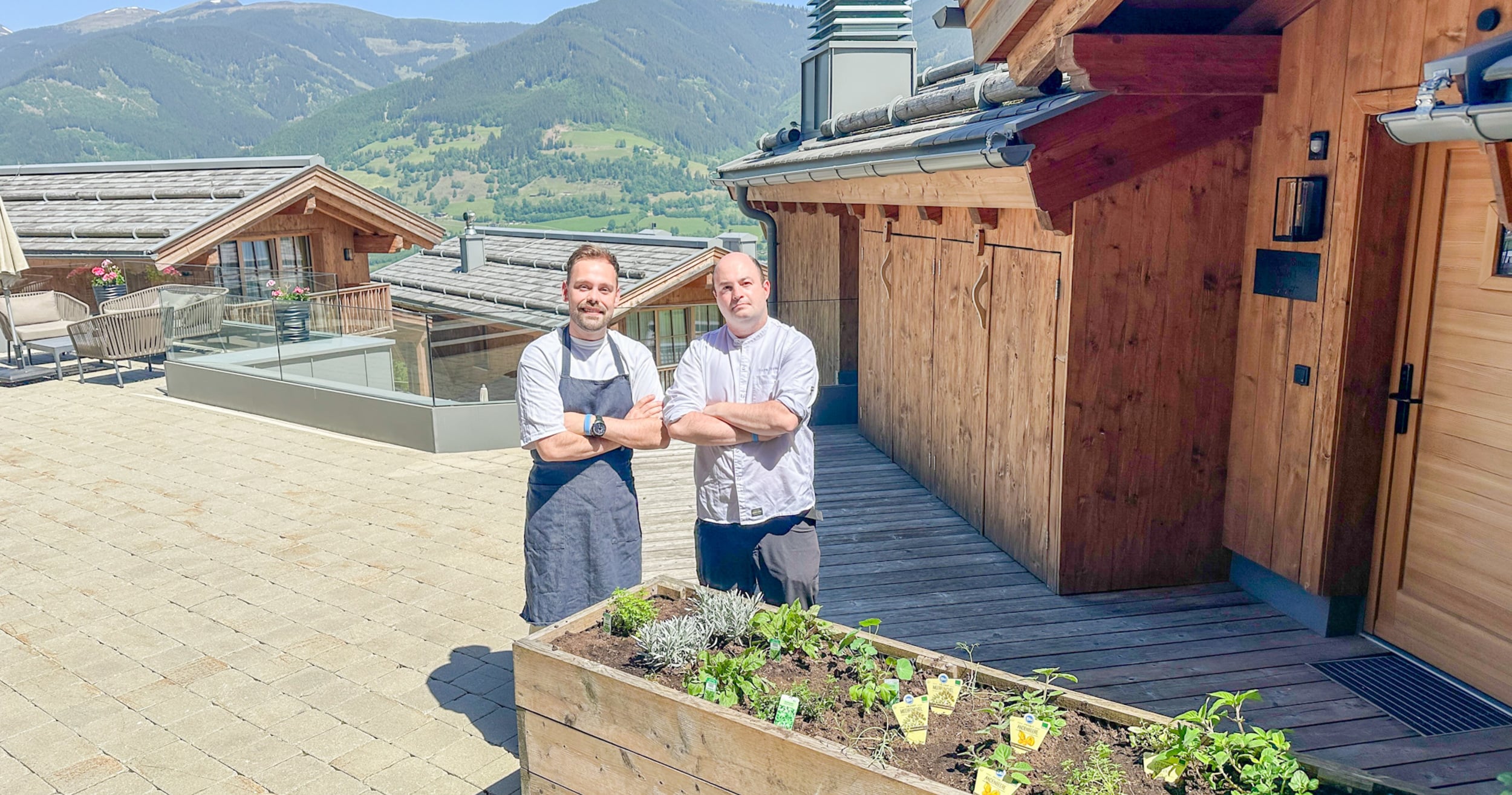 Küchenchef Sven (re.) mit Sous Chef Mathijs (li.)